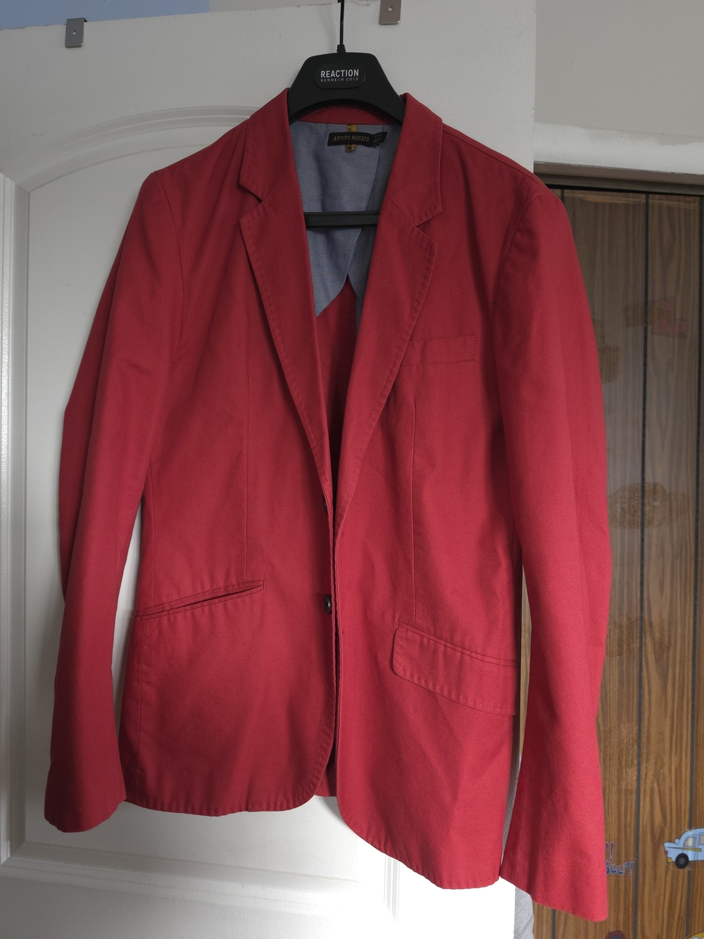 Antony Morato Red Casual Blazer EU 52 XXL Slim Fit